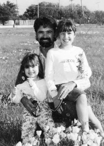 Patrick Lovato with his daughters Demi and Dallas.